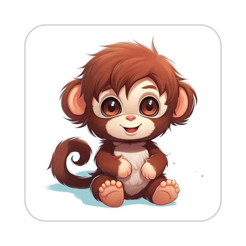 زیر لیوانی کاکتی طرح حیوانات کارتونی مدل mp28264