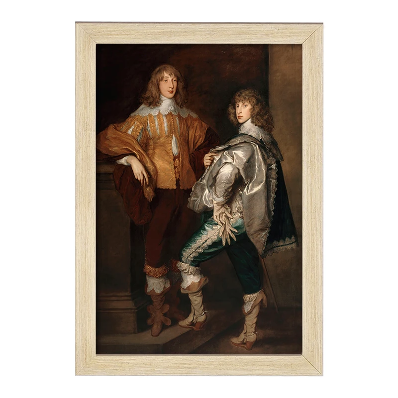 تابلو خندالو مدل نقاشی لردهای جان و برنارد استوارت اثر توماس گینزبرو کد F12492