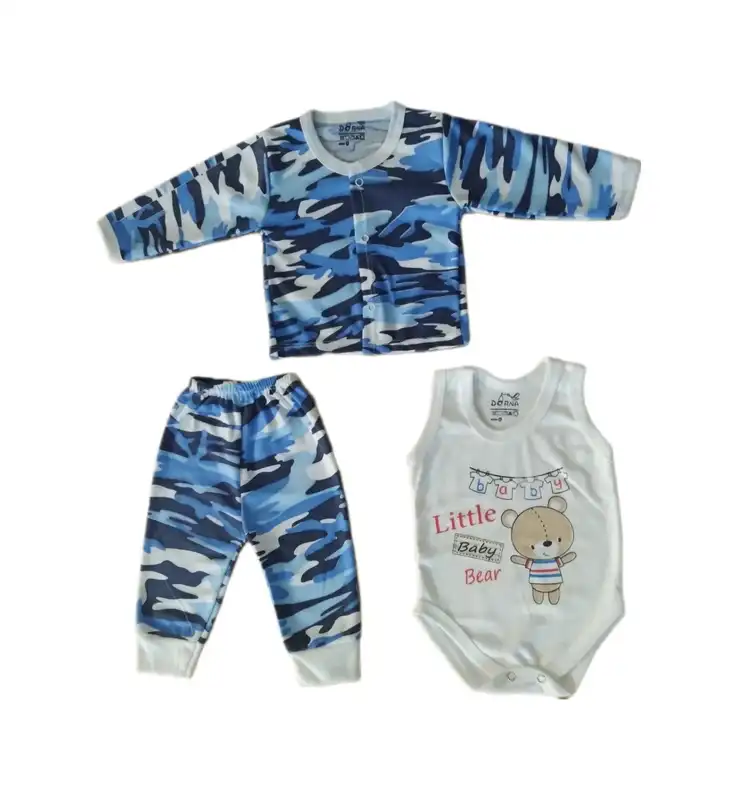 ست 3 تکه لباس نوزادی مدل SS_07