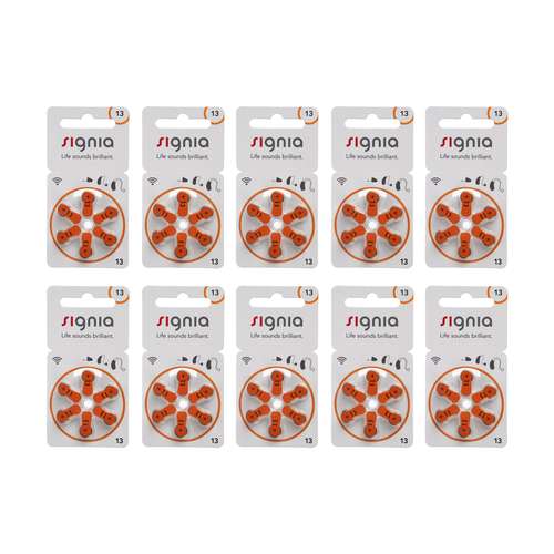 باتری سمعک سیگنیا کد 13 بسته 60 عددی