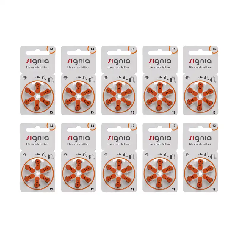 باتری سمعک سیگنیا کد 13 بسته 60 عددی