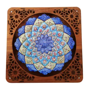 تابلو میناکاری مسی مدل گل کد 24 1  r