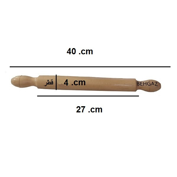 وردنه فوندانت به گز مدل فلور چوبی