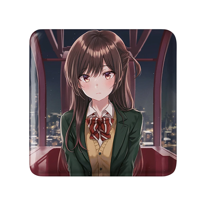 پیکسل خندالو طرح چیزورو انیمه کانوجو اوکاری مدل مربعی کد 34850