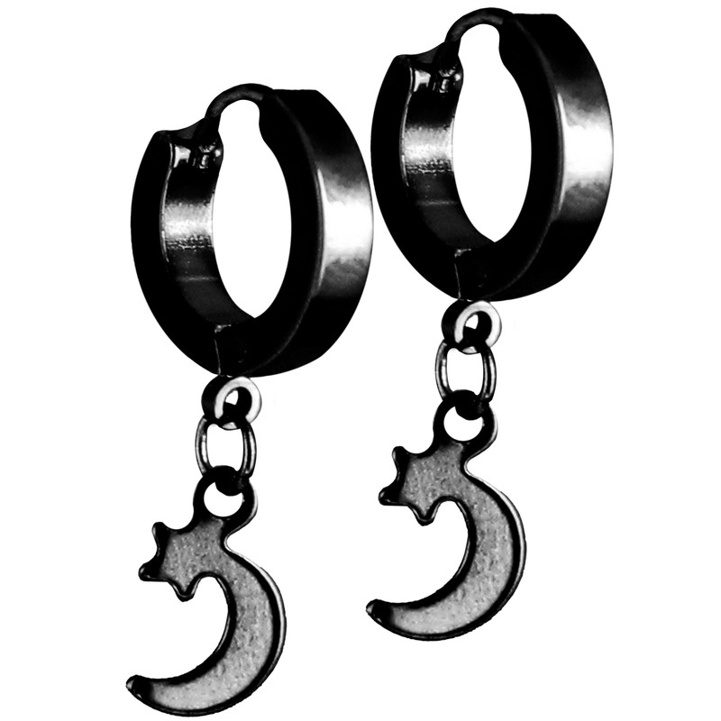 گوشواره زنانه طرح ماه و ستاره کد 1156 گوشواره زنانه طرح ماه و ستاره کد 1156