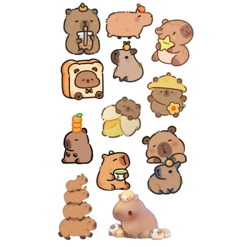 استیکر لب تاپ طرح خرس کد 5 مجموعه 13 عددی