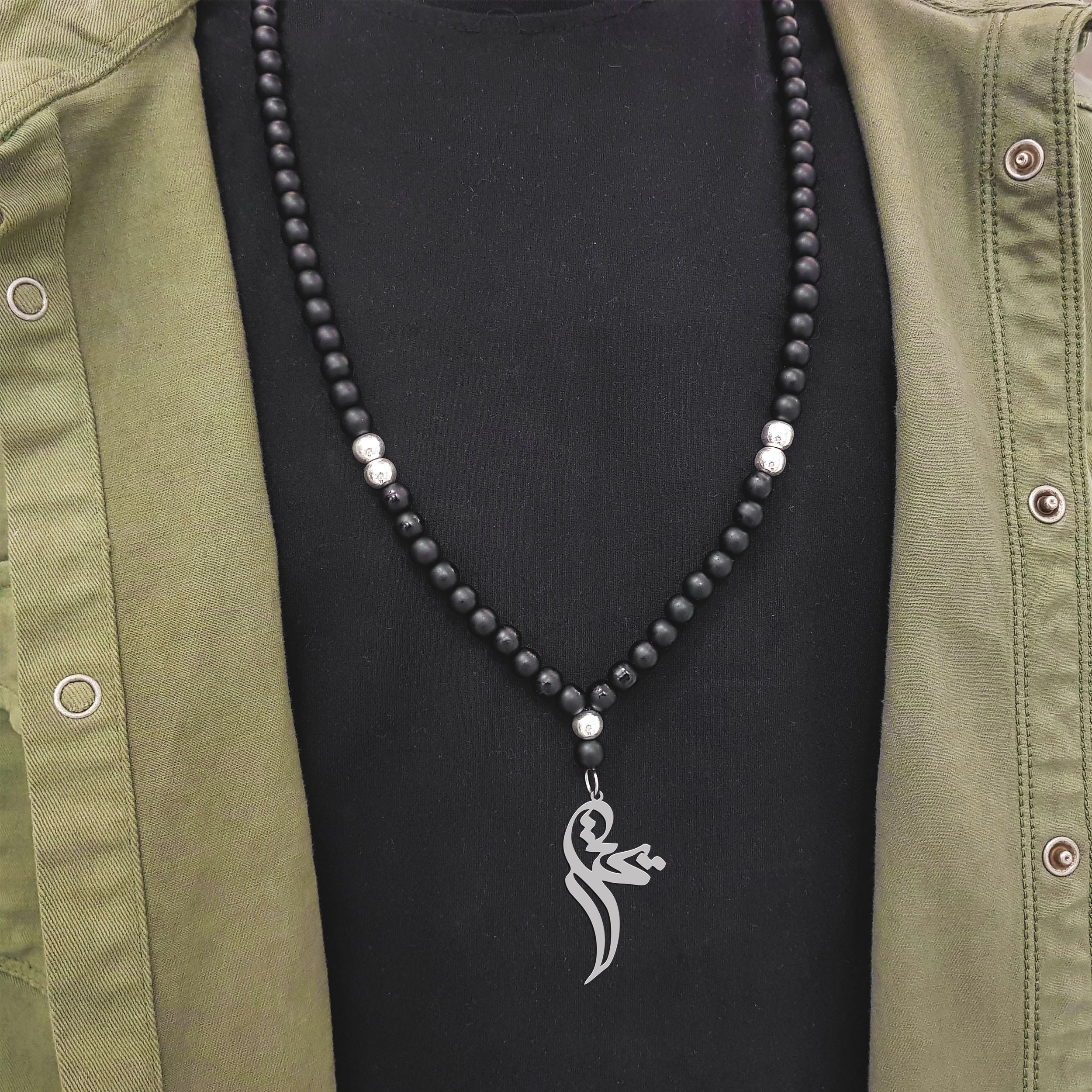 گردنبند نقره مردانه ترمه ۱ مدل یحیا کد ma 2188