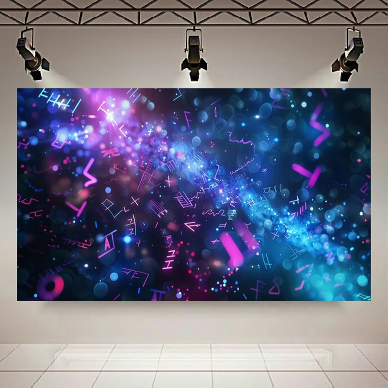 تابلو بوم طرح مخمل انتزاعی علامت های زنده کد AR303813