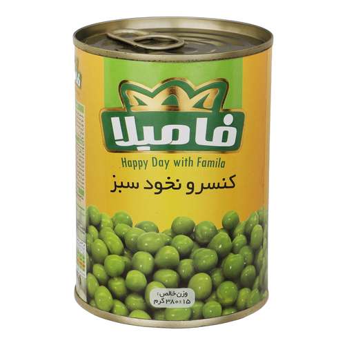 کنسرو نخود سبز فامیلا - 380 گرم