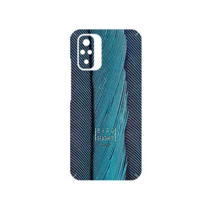 MAHOOT Turquoise feathers Cover Sticker for Xiaomi Redmi Note 10s