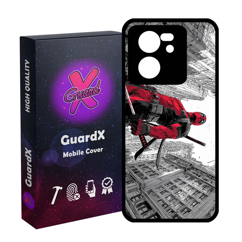 کاور گارد ایکس طرح Deadpool مدل 11081 مناسب برای گوشی موبایل شیائومی 13T/13T Pro/Redmi K60 Ultra