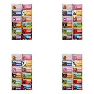 برچسب مدل اسم و کلاس طرح کلیپس مجموعه 4 عددی