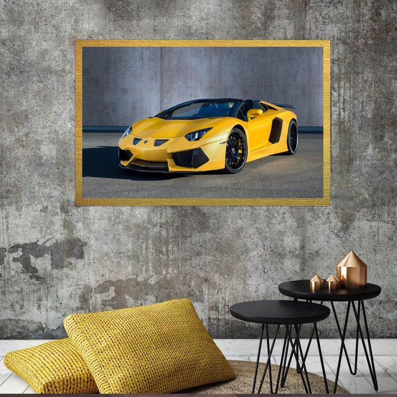 تابلو بکلیت طرح ماشین لامبورگینی مدل قاب شاسی T-S8945