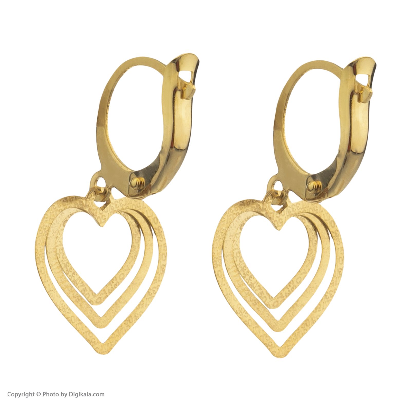 گوشواره طلا 18 عیار زنانه مایا ماهک مدل ME0985 -  - 4