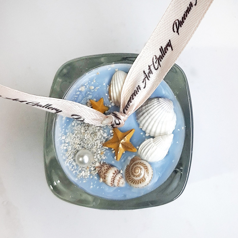 شمع لیوانی مدل دریایی