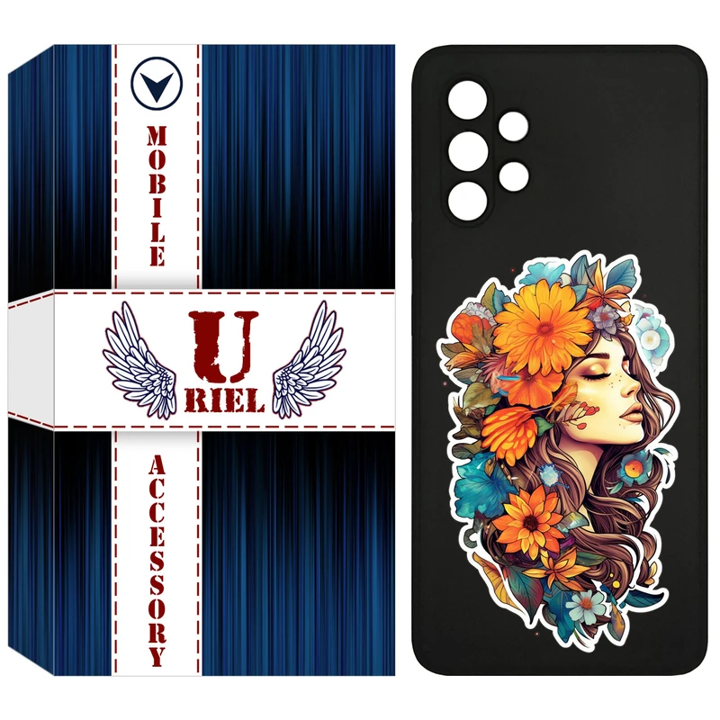کاور یوریل مدل KSH کد 52 طرح دختر مناسب برای گوشی موبایل سامسونگ Galaxy A32 4G
