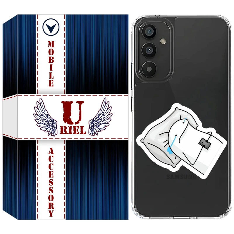 کاور یوریل مدل Clear کد 81 طرح غمگین مناسب برای گوشی موبایل سامسونگ Galaxy M23 / F23 / M13 4G