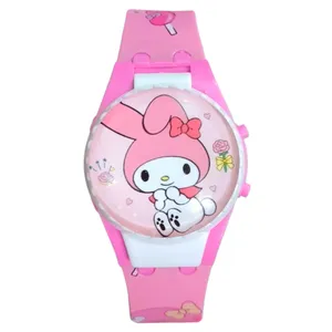 ساعت مچی دیجیتال مدل بند سیلیکونی قاب چرخان طرح بانی خرگوش