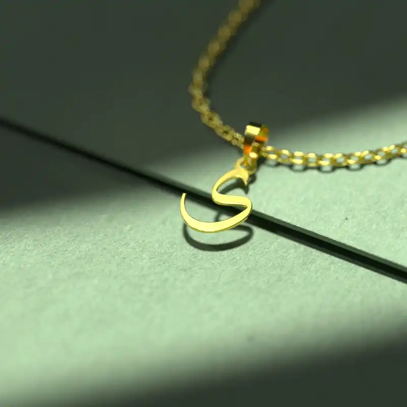 گردنبند طلا 18 عیار زنانه مدوپد مدل حرف ی کد I2-1-1032