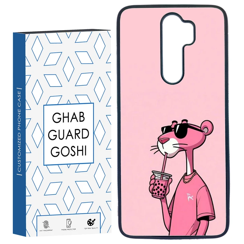 کاور قاب گارد گوشی طرح پلنگ صورتی کد TPU-213 مناسب برای گوشی موبایل شیائومی Redmi Note 8 PRO