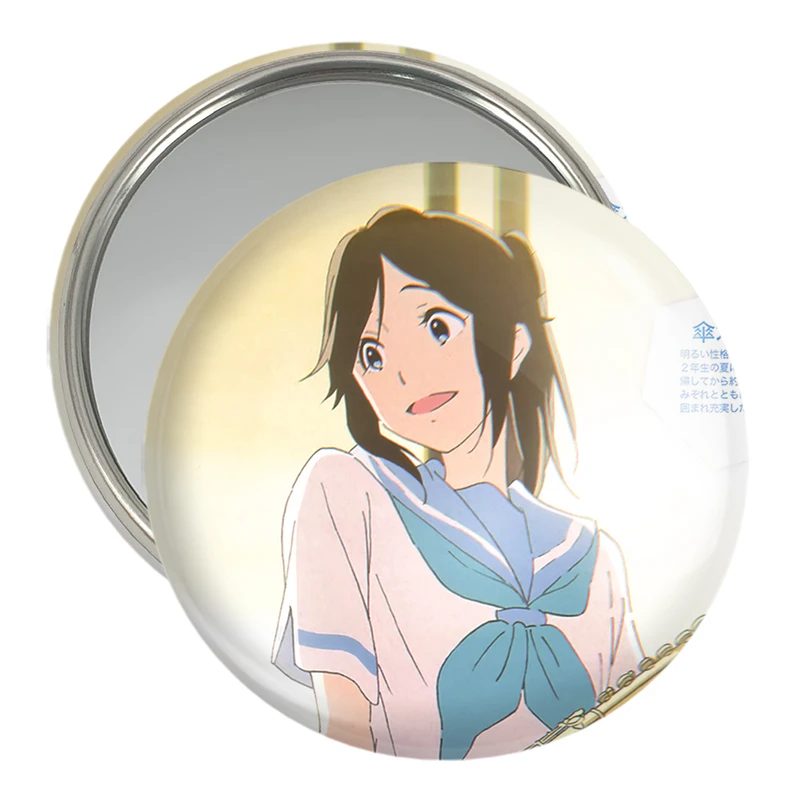 آینه جیبی خندالو مدل کاساکی انیمه لیز و پرنده آبی کد 23815