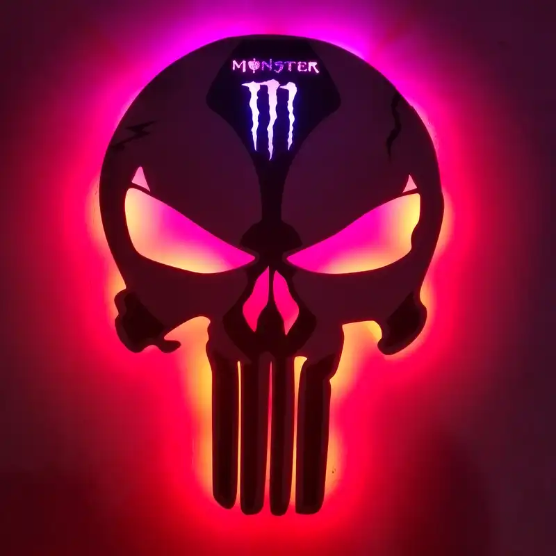 چراغ دیواری مدل اسکلت طرح مانستر