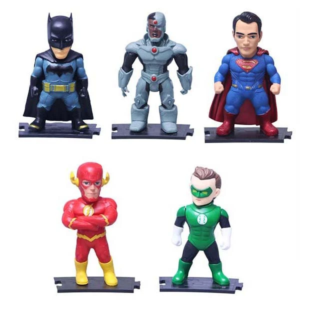 فیگور مدل قهرمانان طرح چلستیک لیگ کد 196 ارتفاع 10 سانتی متر مجموعه 5 عددی