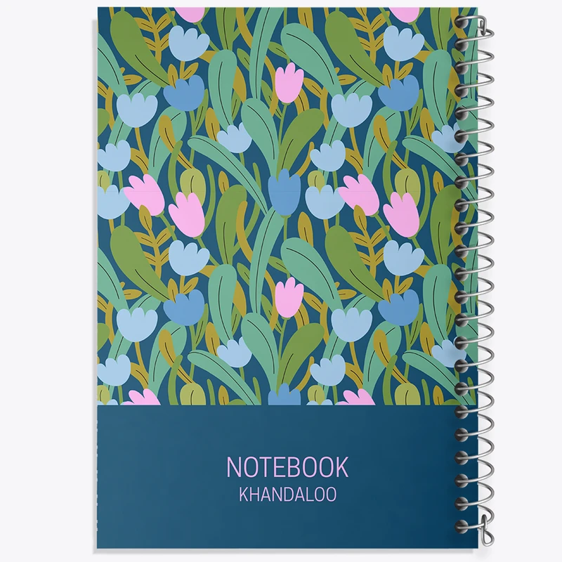 دفتر مشق 50 برگ خندالو طرح گل گلی کد N707