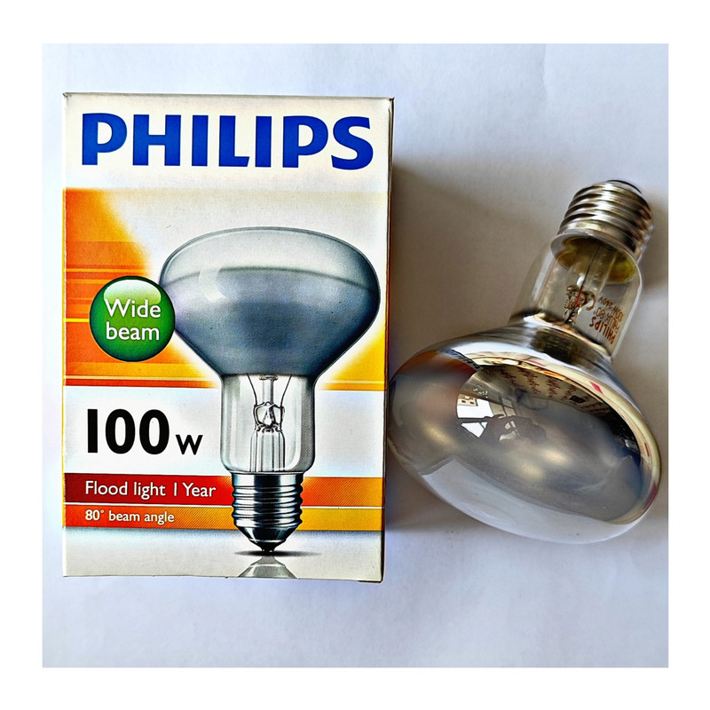 لامپ مادون قرمز 100 وات فیلیپس مدل BR120 پایه E27