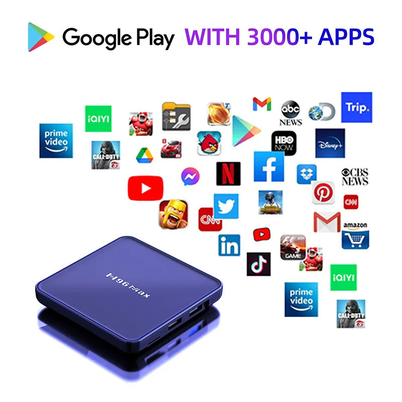 اندروید باکس مدل H96 MAX V12 به همراه کیبورد هوشمند