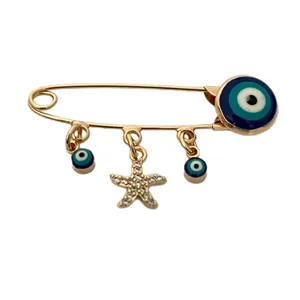 سنجاق سینه نوزادی مدل شب و ستاره 8805