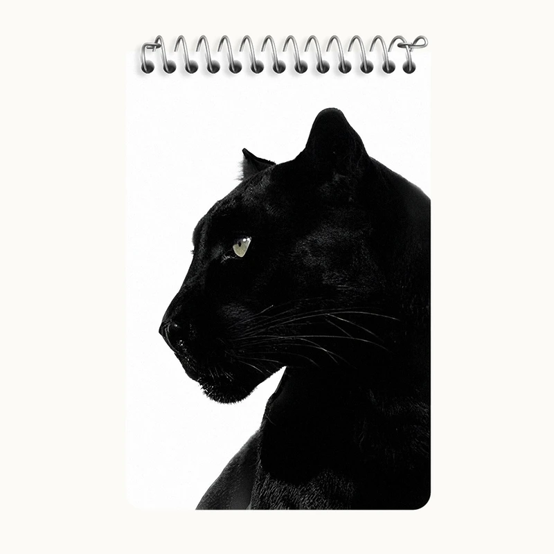 دفتر یادداشت 50 برگ خندالو طرح ببر سیاه کد F3876