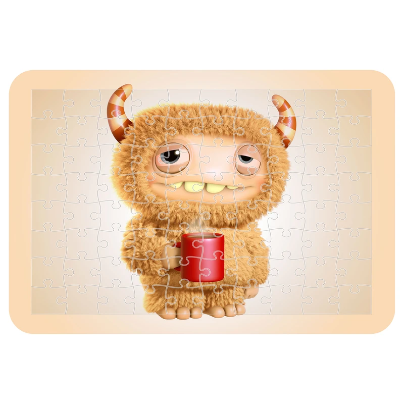 پازل 54 تکه مدل CHB1453 طرح انیمیشن هیولا های زیبا