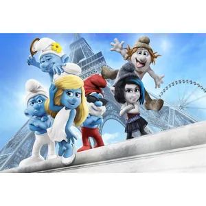 تابلو شاسی کودک مدل کارتون اسمورف ها کد T6263