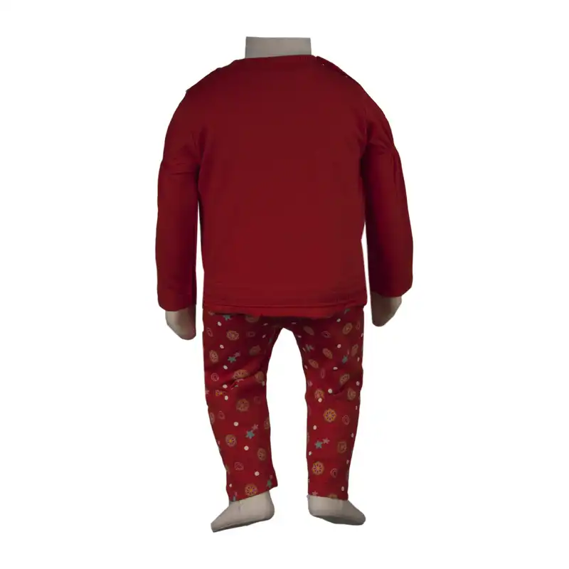 ست بلوز و شلوار نوزادی آدمک کد 119232 رنگ قرمز