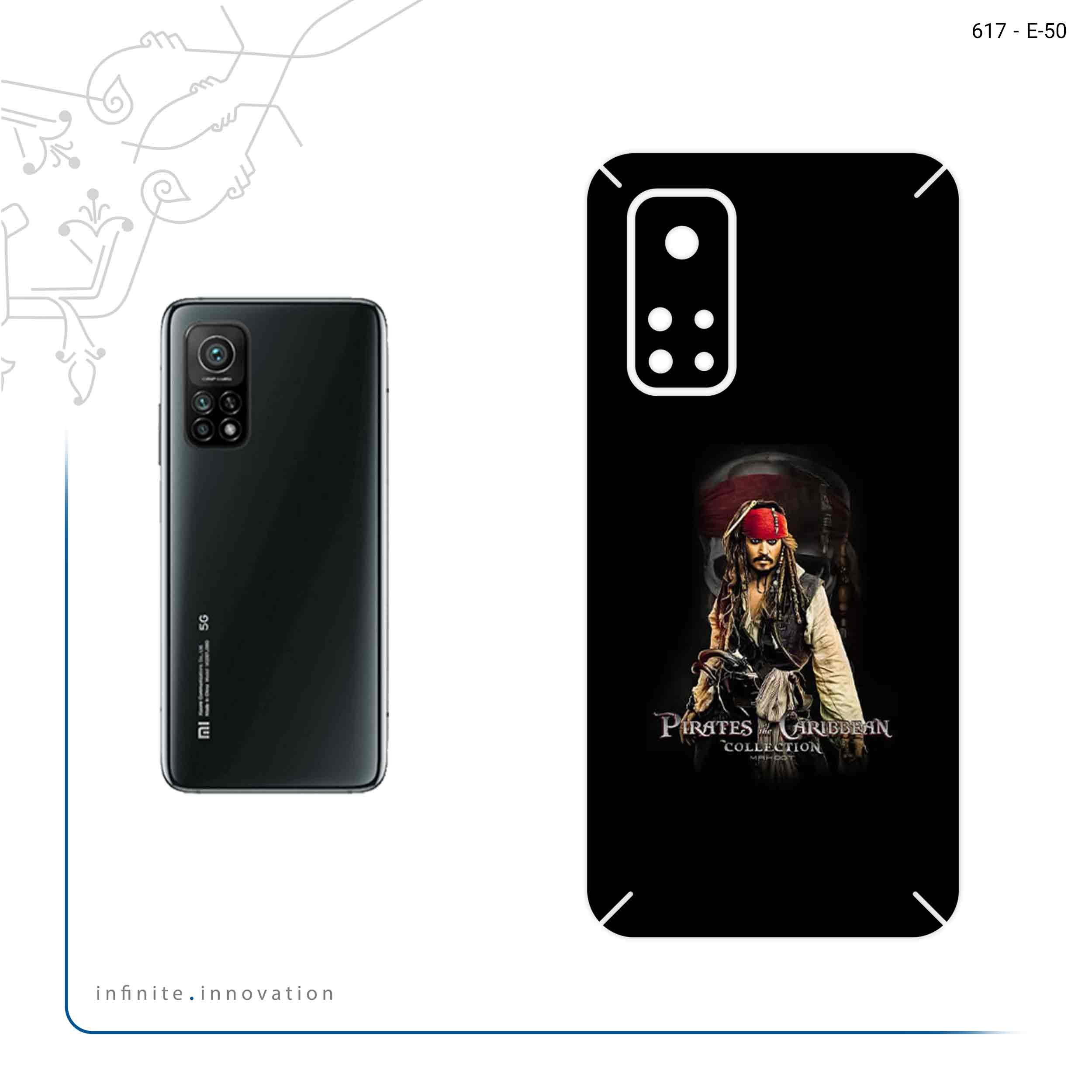 برچسب پوششی ماهوت مدل PIRATES OF THE CARIBBEAN مناسب برای گوشی موبایل شیائومی Mi 10T 5G