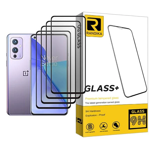 محافظ صفحه نمایش راندیکا مدل Glass MIX004 مناسب برای گوشی موبایل وان پلاس 9 بسته چهار عددی