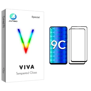 Junbo Viva Glass Screen Protector For  Honor 9C Pack Of 2