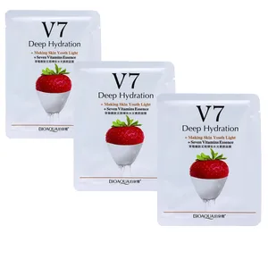 ماسک صورت بایو آکوا مدل strwbrr وزن 30 گرم بسته 3 عددی 