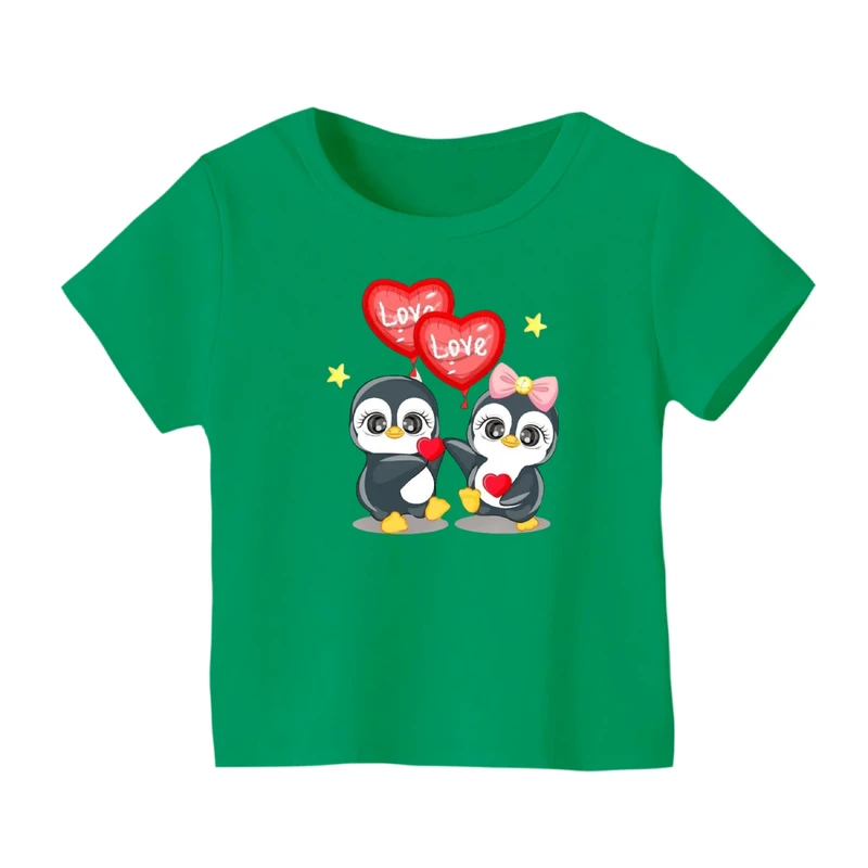 تی شرت آستین کوتاه بچگانه مدل پنگوئن کد ۱۷