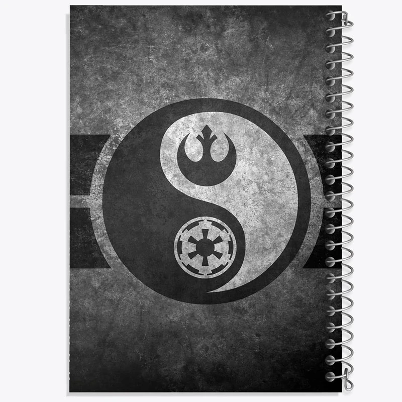 دفتر شطرنجی 50 برگ خندالو طرح یین و یانگ کد 27693