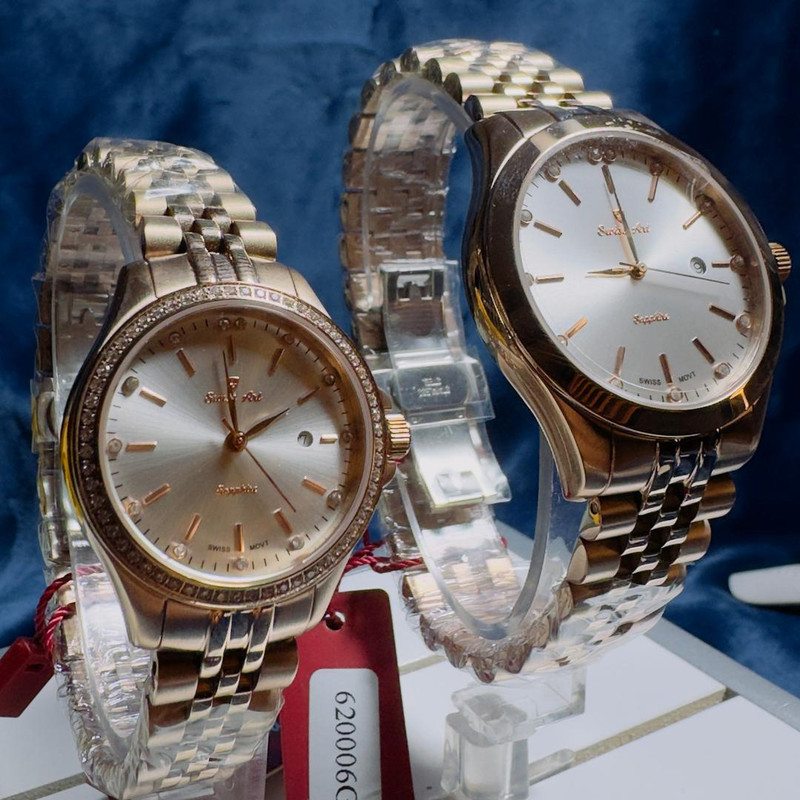 ست ساعت مچی عقربه‌ای زنانه و مردانه سوئیس آرت مدل 620005-6-09