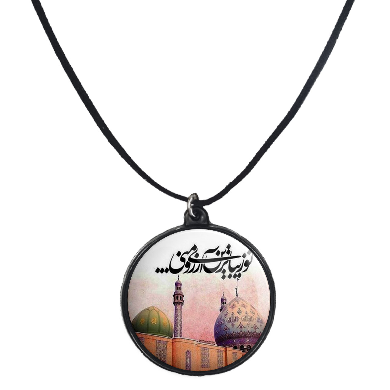 گردنبند پرمانه طرح امام زمان کد pmb.24191 مدل دو طرفه