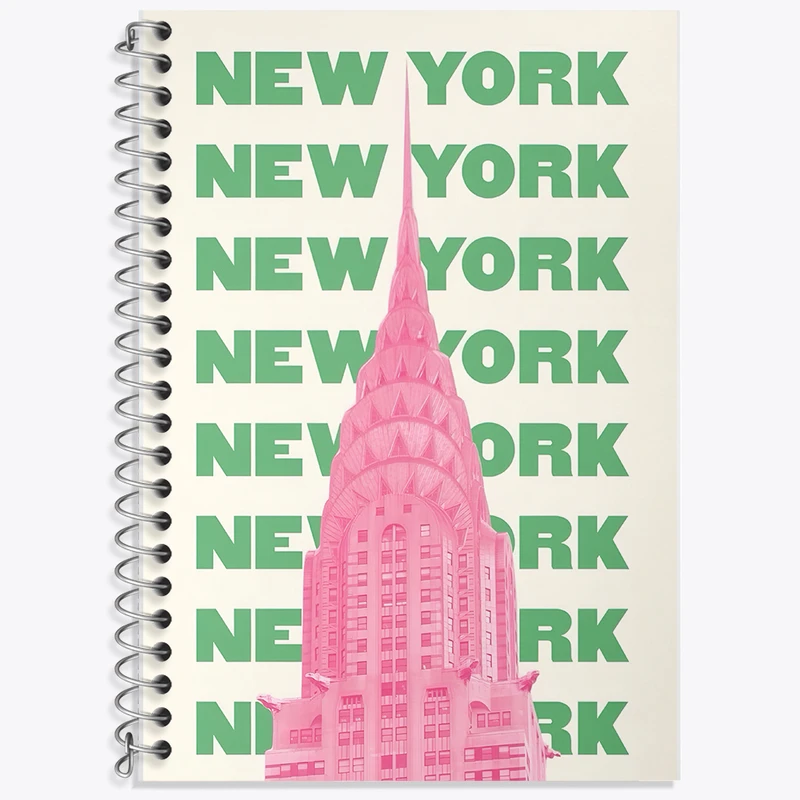 دفتر لغت 50 برگ خندالو طرح نیویورک (New York) کد F5954