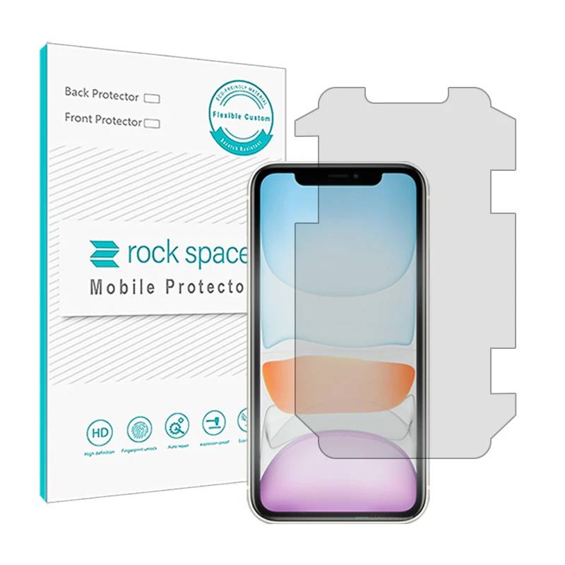 محافظ صفحه نمایش شفاف راک اسپیس مدل HGL-Medium مناسب برای گوشی موبایل اپل iPhone 11
