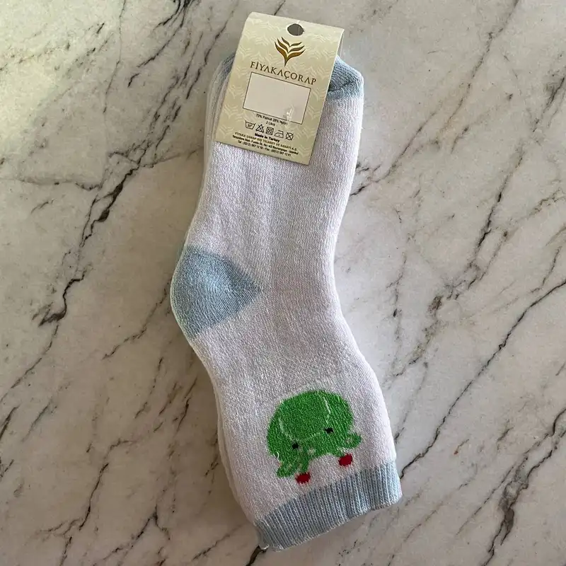 جوراب ساق بلند نوزادی فیاکا مدل GG06 مجموعه دو عددی