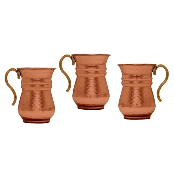 لیوان مسی مدل نانو دسته دار کد 313 بسته 3 عددی