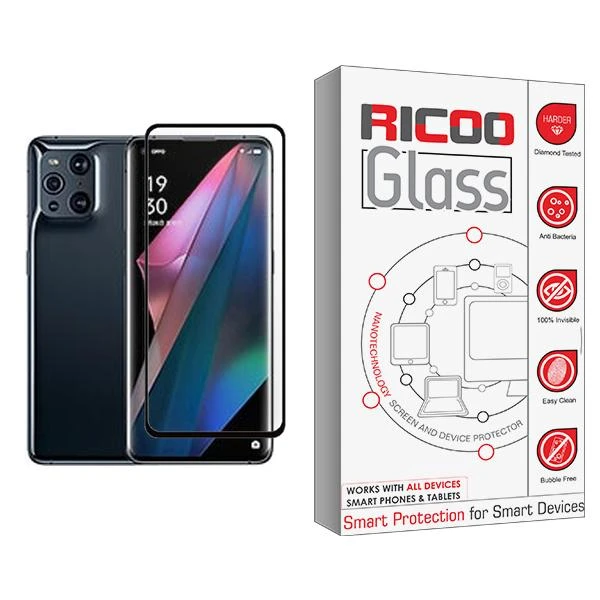 محافظ صفحه نمایش ریکو مدل Ricoo Glass MIX001 مناسب برای گوشی موبایل اوپو Find X3 Pro