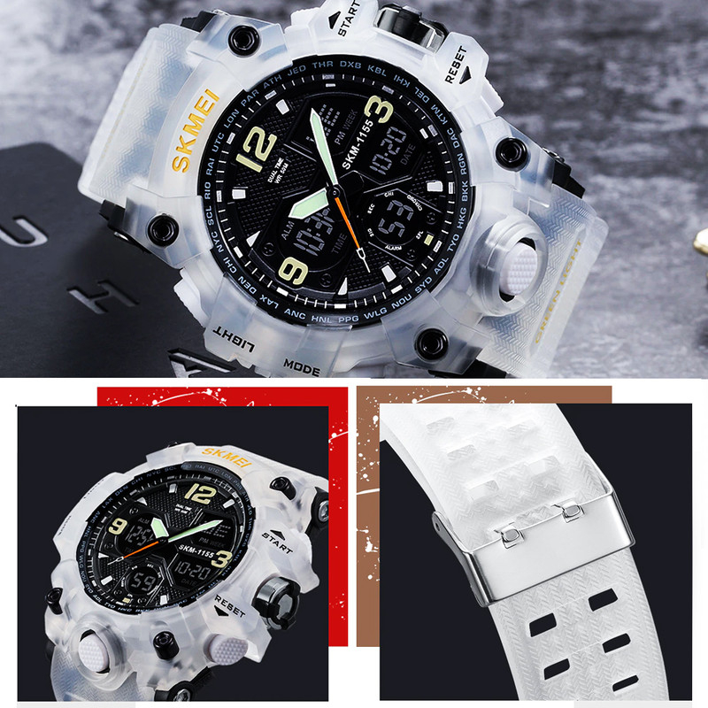 ساعت مچی دیجیتال مردانه اسکمی مدل 1155 W-H