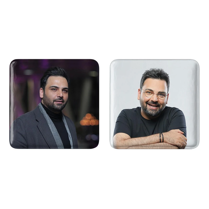 مگنت خندالو مدل احسان علیخانی کد 63726371 مجموعه 2 عددی